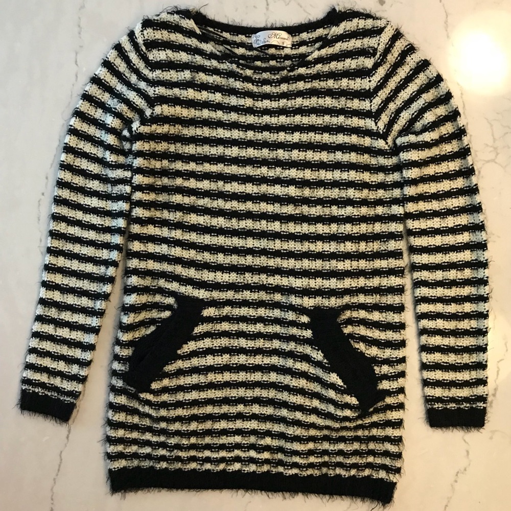 Black and white sweater